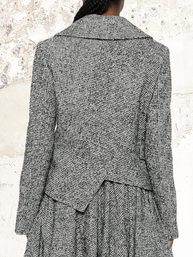 Comme Des Garçons Comme Des Garçons asymmetric houdstooth jacket