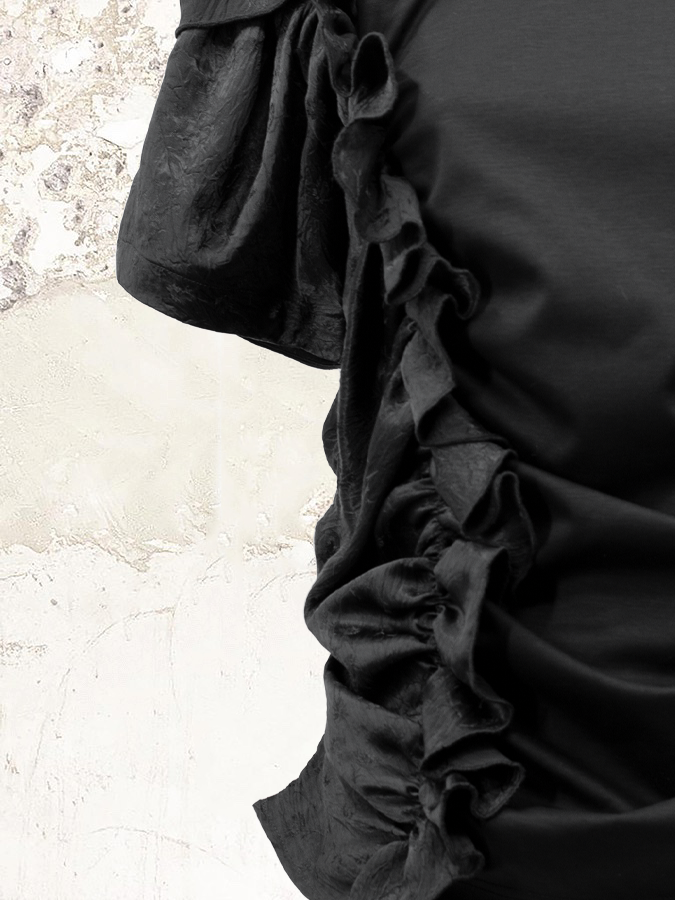 Noir Kei Ninomiya ruffled t-shirt