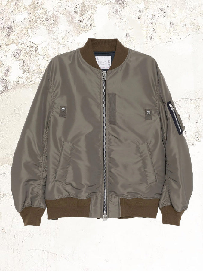 sacai Nylon-Bomberjacke mit Reißverschluss