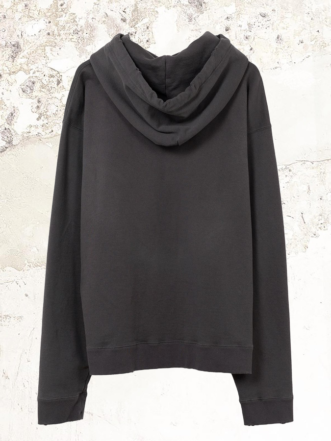 Maison Mihara Yasuhiro Свитшот с принтом, украшениями и эффектом потертости