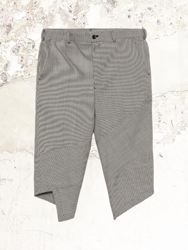 Черные брюки Comme des Garcons с елочкой