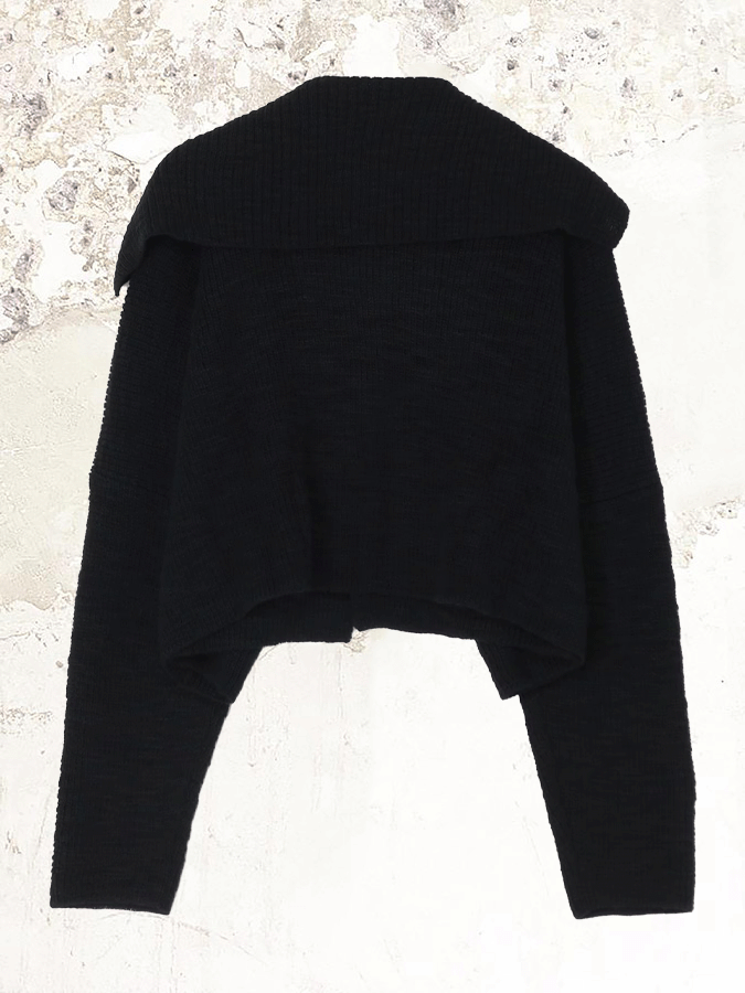 Yohji Yamamoto Big Collar Wool Cardigan