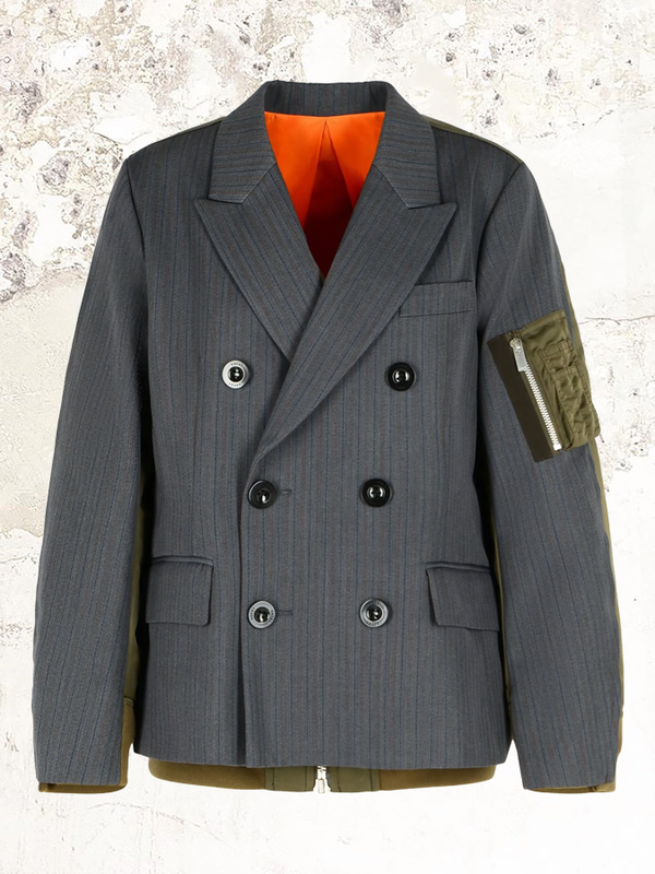 sacai double-breasted jacket