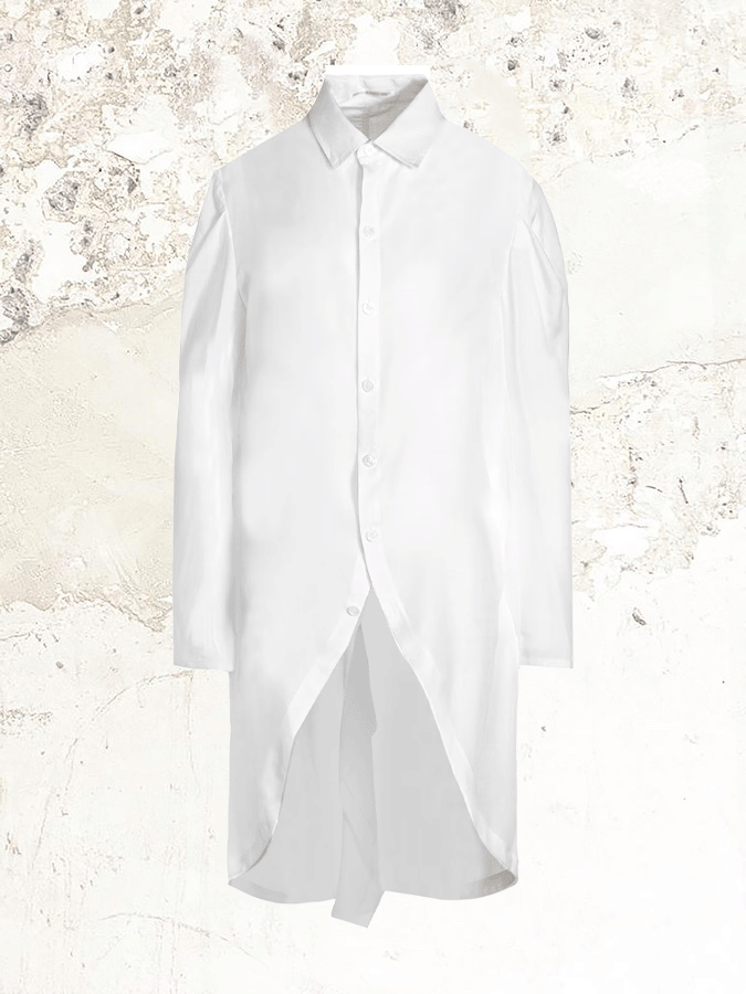 Yohji Yamamoto rounded hem shirtdress