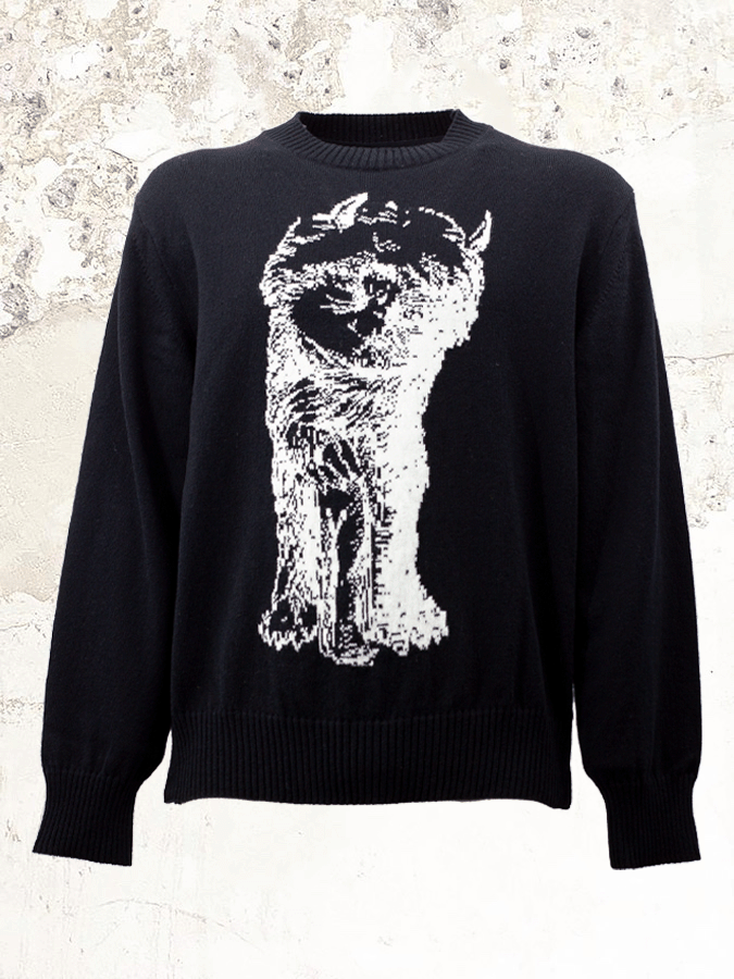 sacai Rundhals-Strickpullover