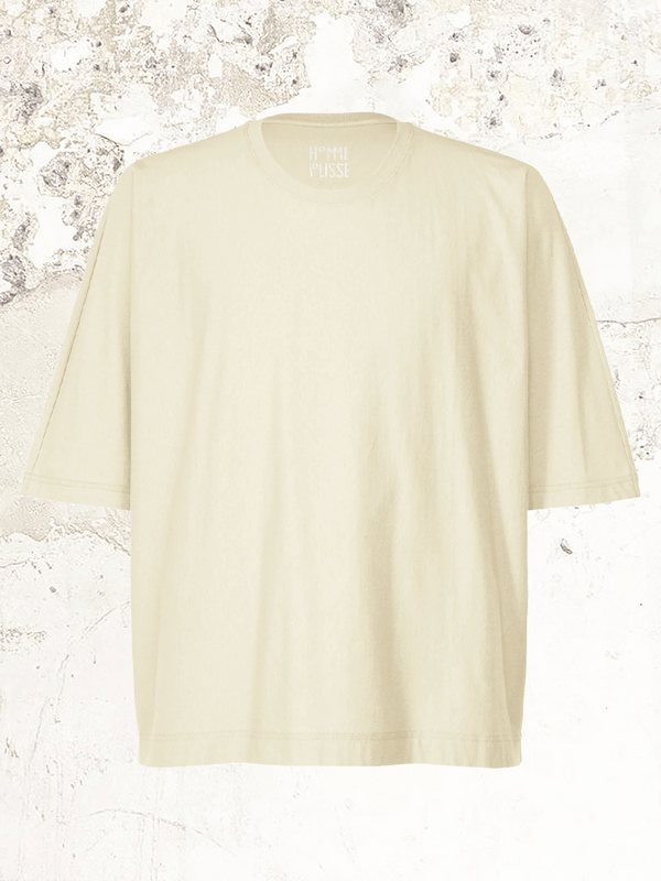 Homme Plissé Issey Miyake Ivory Loose-fitting cotton T-shirt