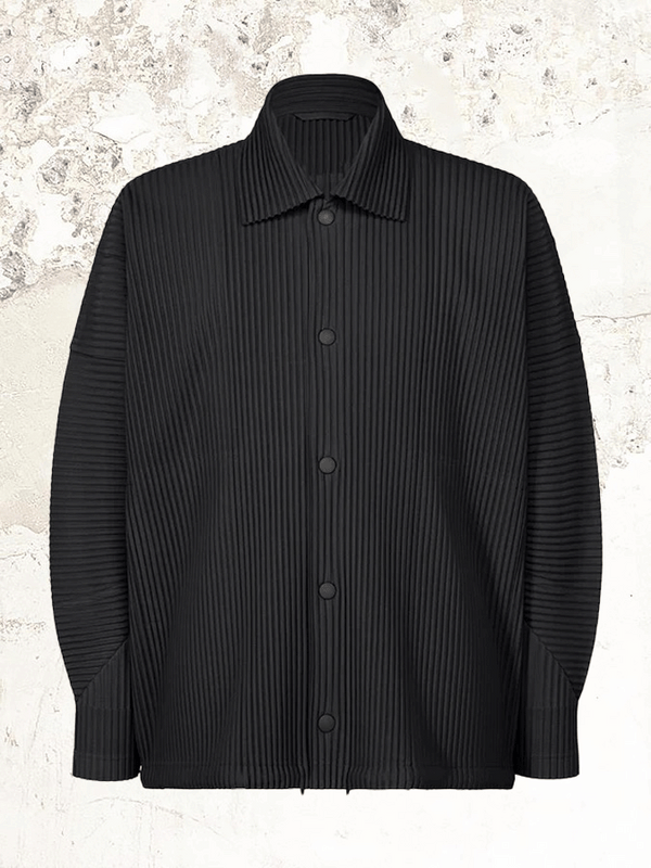 Homme Plissé Issey Miyake pleated classic collar jacket