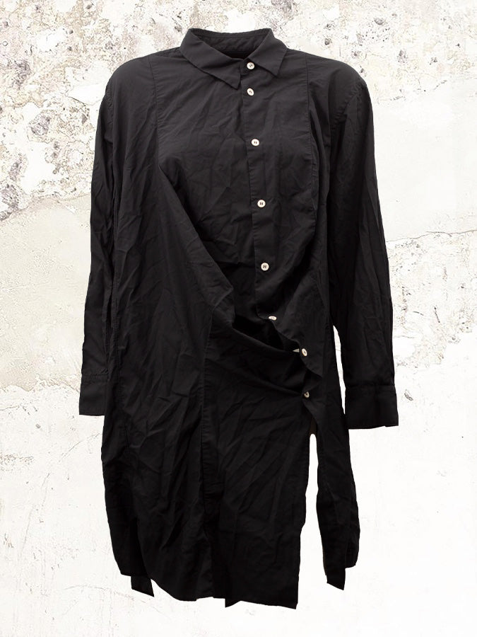 Comme des garçons 不對稱鈕扣襯衫