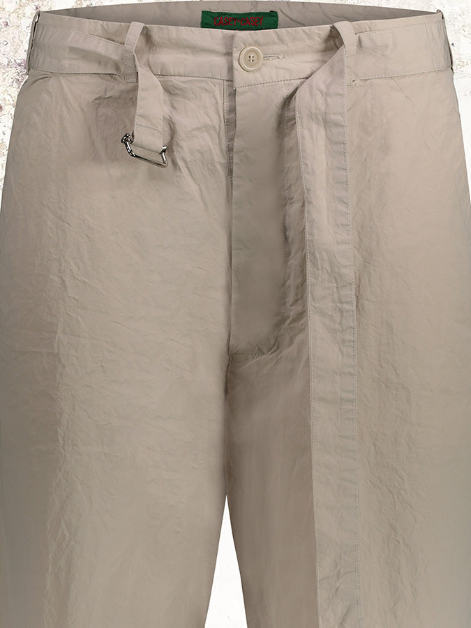 CASEY CASEY Off-White Crinkled Pants