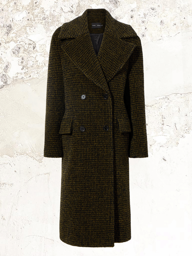 Proenza Schouler Меланжевое шерстяное пальто из букле