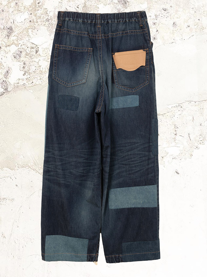 Maison Mihara Yasuhiro Ремонтные джинсовые брюки