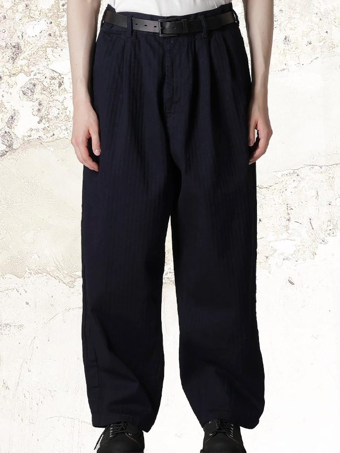 ШЕРСТЯНЫЕ БРЮКИ ИЗ ОДНОСЛОЙНОГО ТРИКОТАЖА YOHJI YAMAMOTO