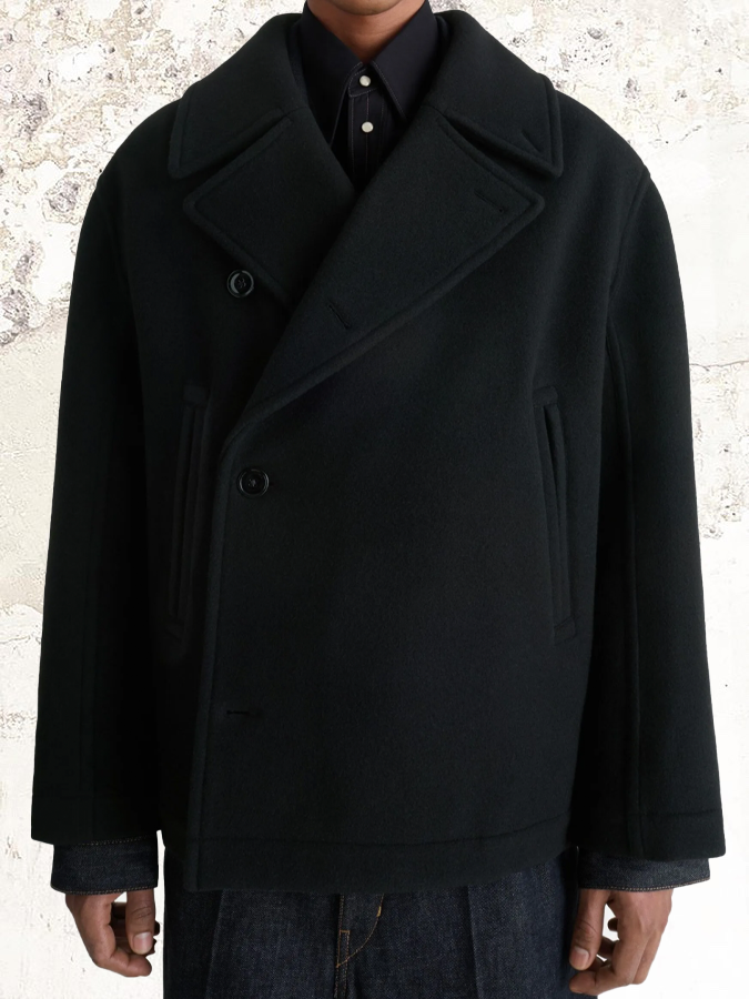 LEMAIRE double-breasted peacoat