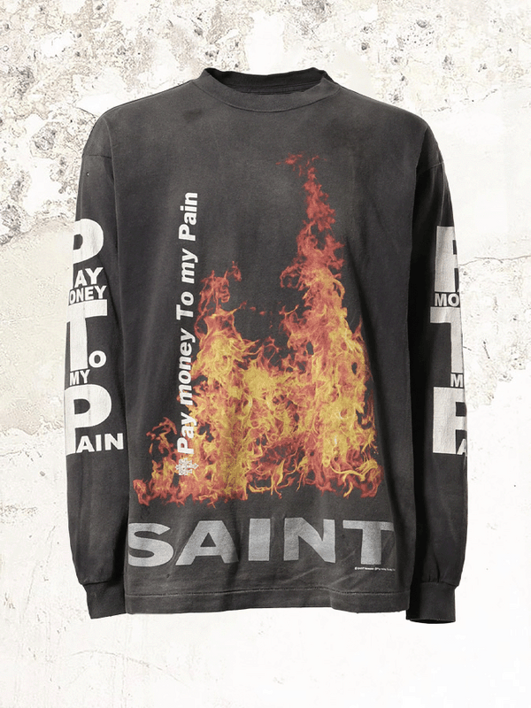 Saint Michael Graphic-print long sleeve T-shirt