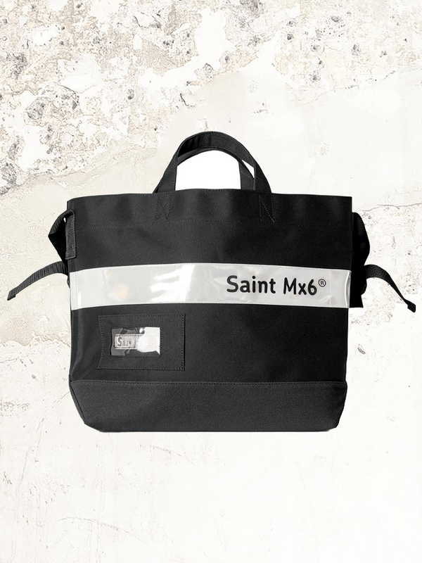 Черная сумка-тоут Saint Michael с нашивкой