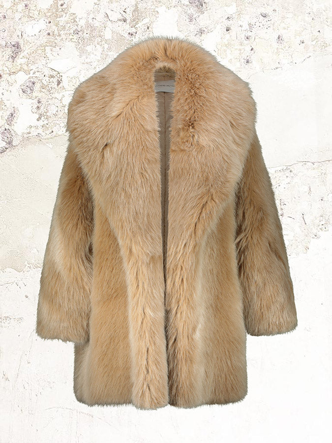 ALEXANDRE VAUTHIER Faux-fur oversized coat