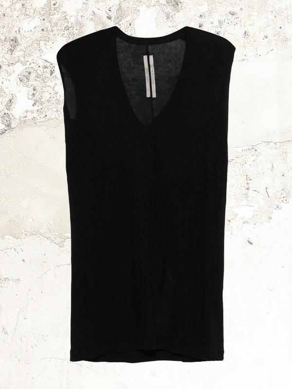 RICK OWENS V 領無袖上衣