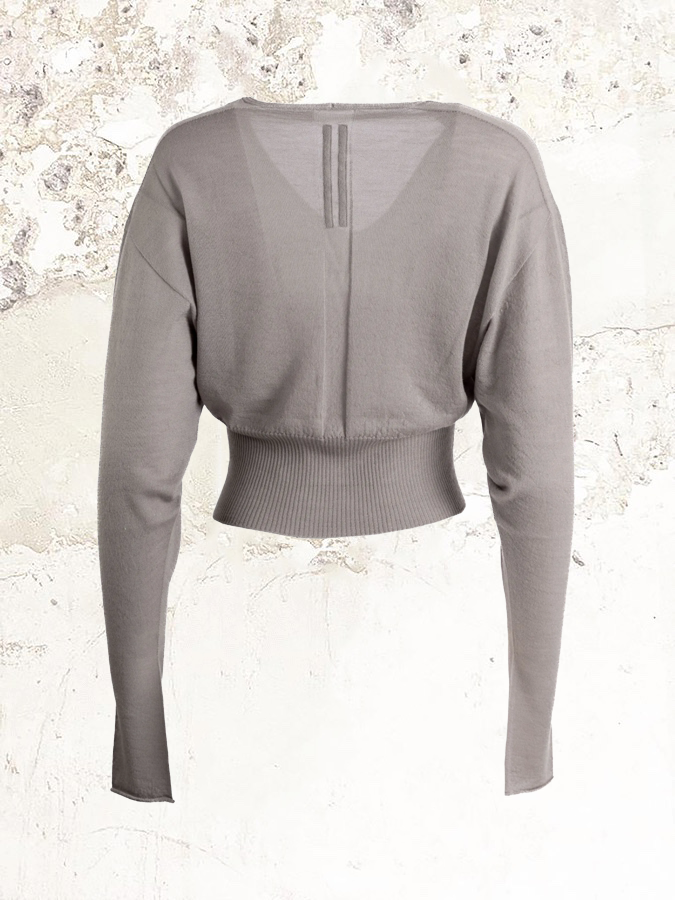 Rick Owens V領羅紋針織衫