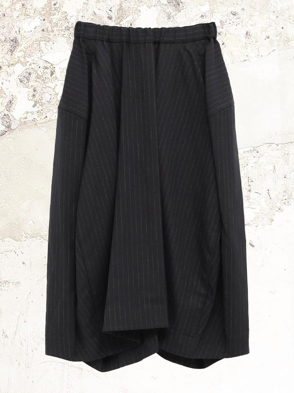 Comme Des Garçons pinstripe-print midi skirt