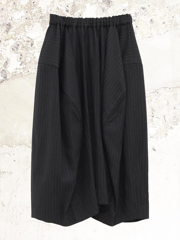 Comme Des Garçons pinstripe-print midi skirt