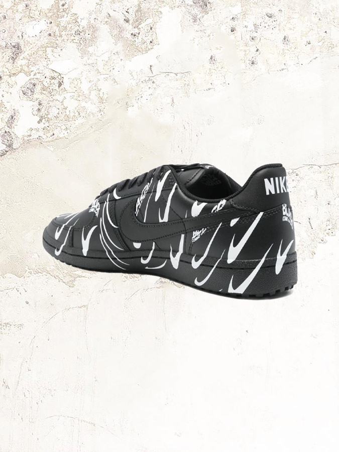 Black Comme Des Garçons x Nike graphic print sneakers