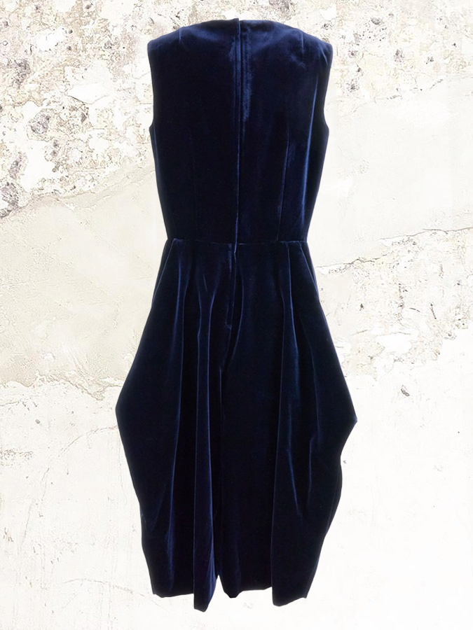 Comme Des Garçons sleeveless velvet dress