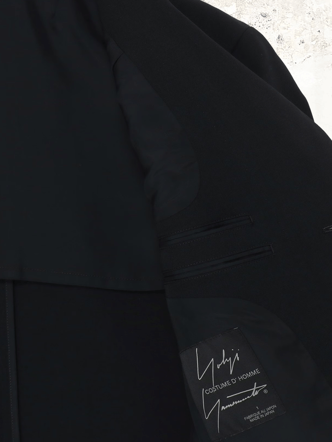 Yohji Yamamoto boxy GABARDINE suit blazer