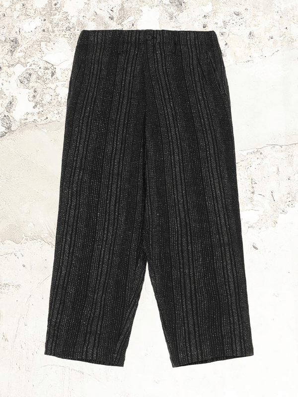 Yohji Yamamoto 条紋硬幣口袋寬褲