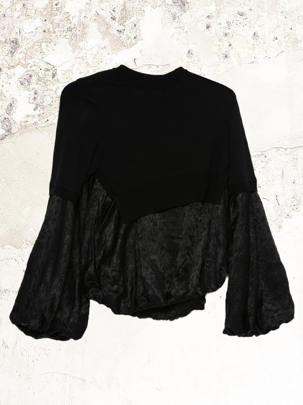 Noir Kei Ninomiya  panelled jumper