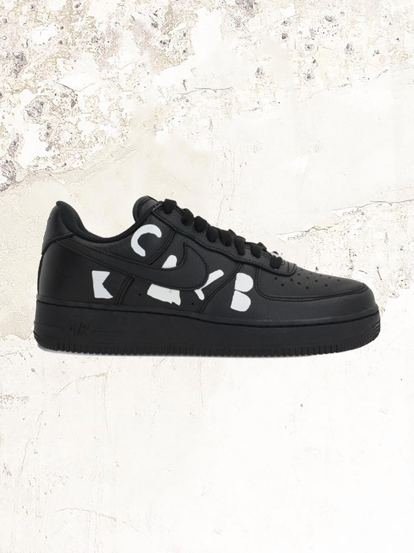 黑色 Comme Des Garçons x Nike Air Force 1 Low Retro 運動鞋