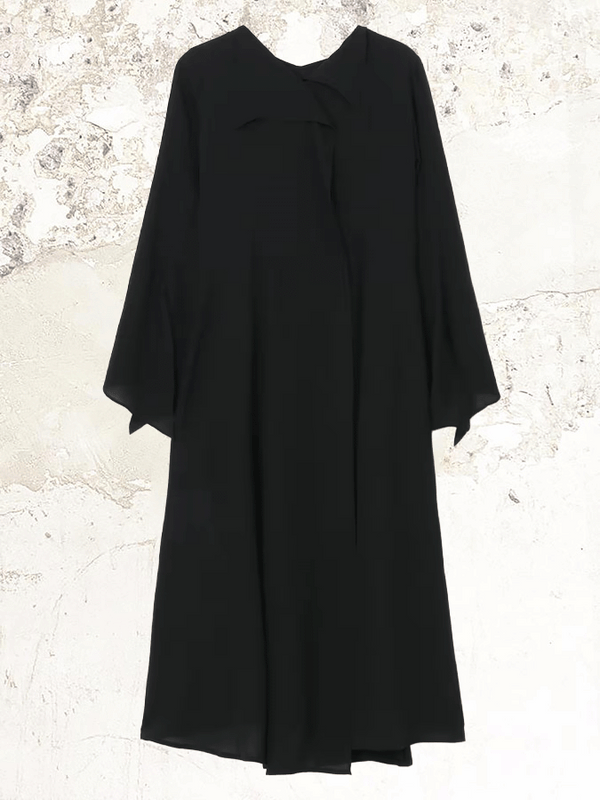 Yohji Yamamoto Silk Flared Dress