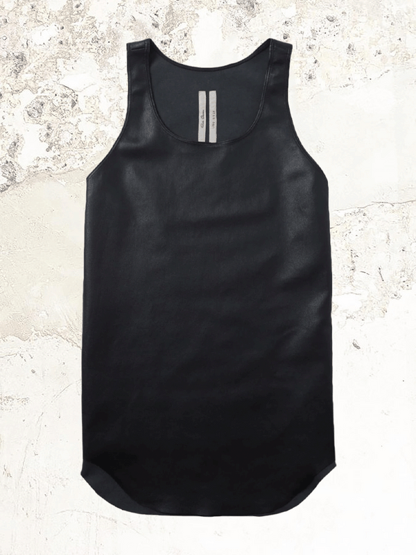 RICK OWENS Leather Tank Top