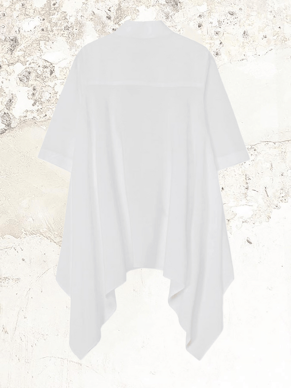 YOHJI YAMAMOTO cellulose short-sleeve blouse