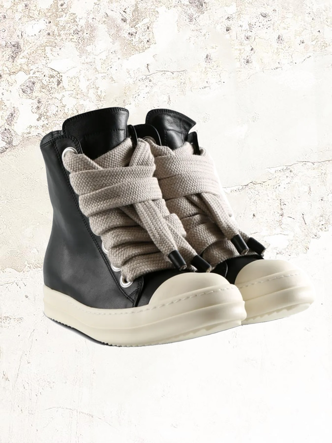 Rick Owens leather high-top sneakers