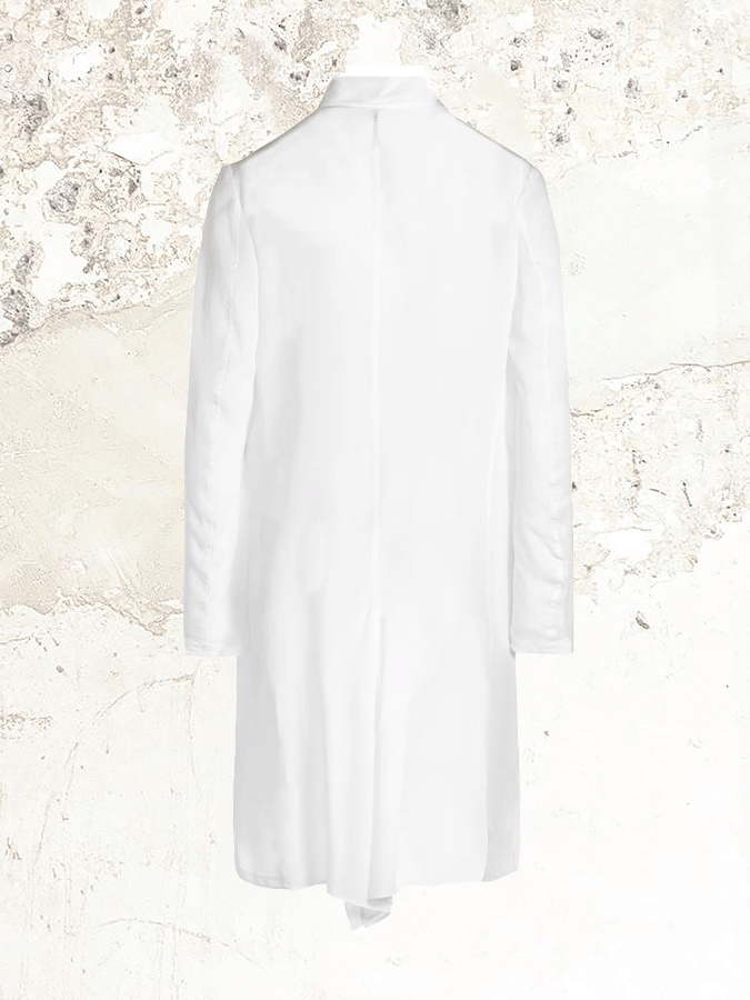 Yohji Yamamoto Hemdkleid mit abgerundetem Saum