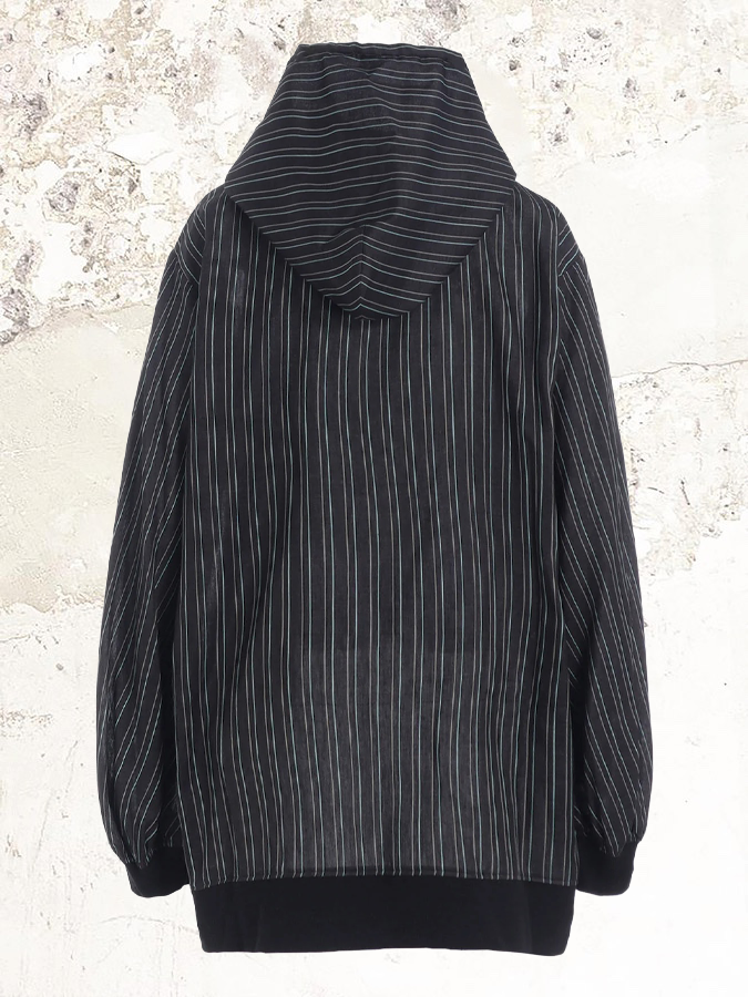 Yohji Yamamoto STRIPE  RELAXED S HOODIE