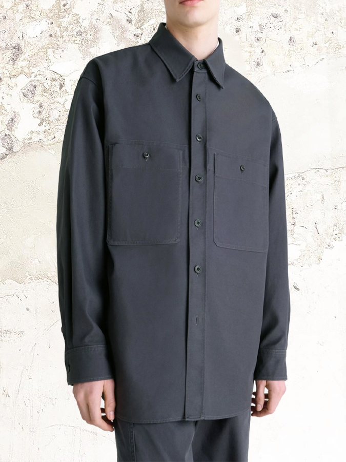 Lemaire patch-pocket overshirt