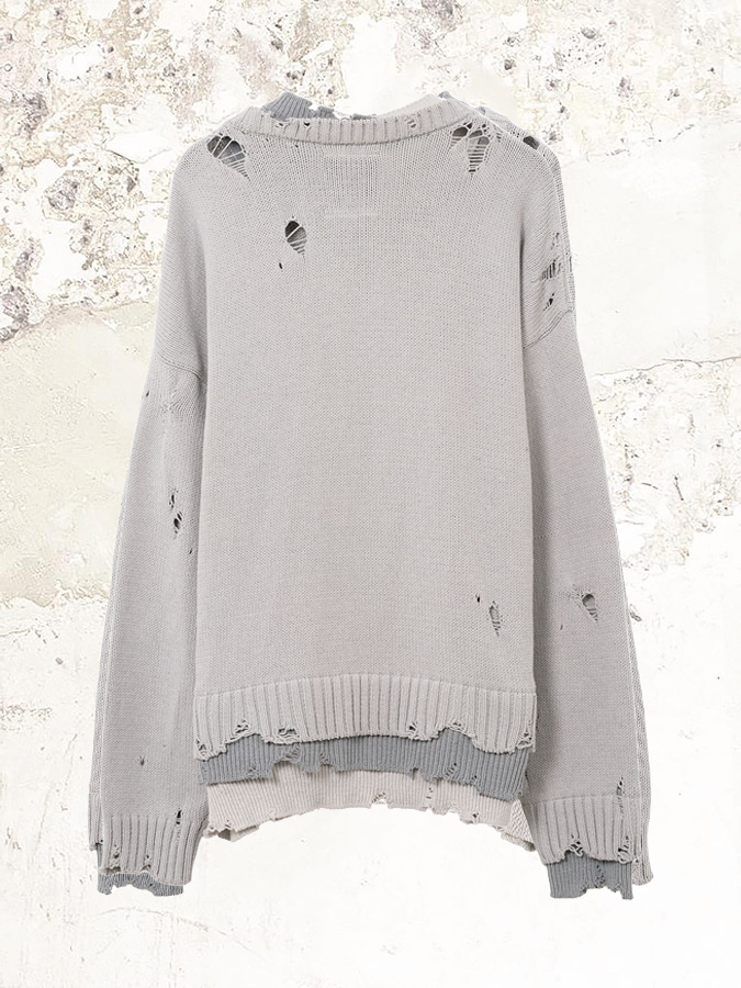 Maison Mihara Yasuhiro Triple Layered Knit Sweater