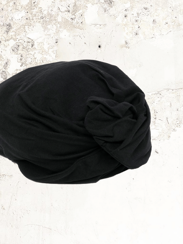 Yohji Yamamoto asymmetric cotton beret