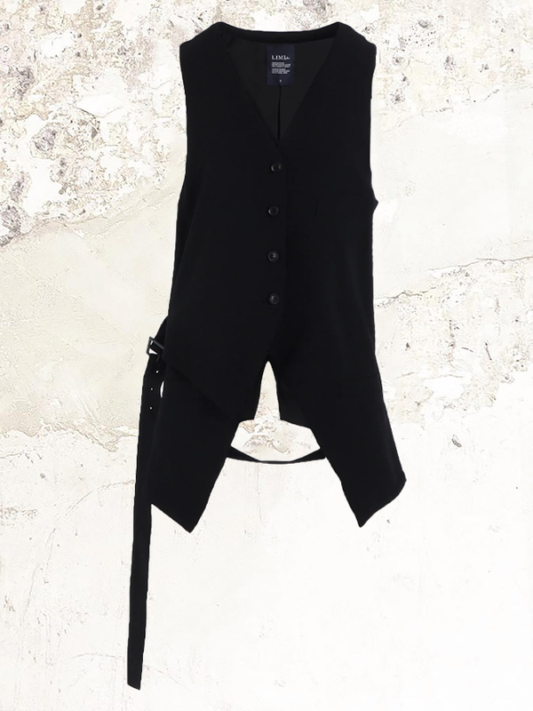Limi feu WOOL GABARDINE LAYERED VEST
