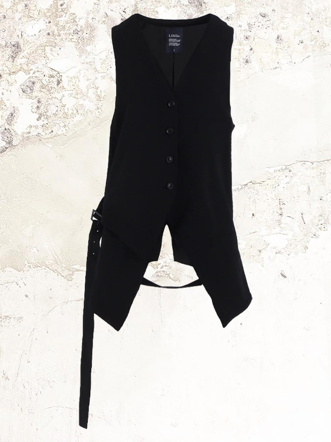 Limi feu WOOL GABARDINE LAYERED VEST