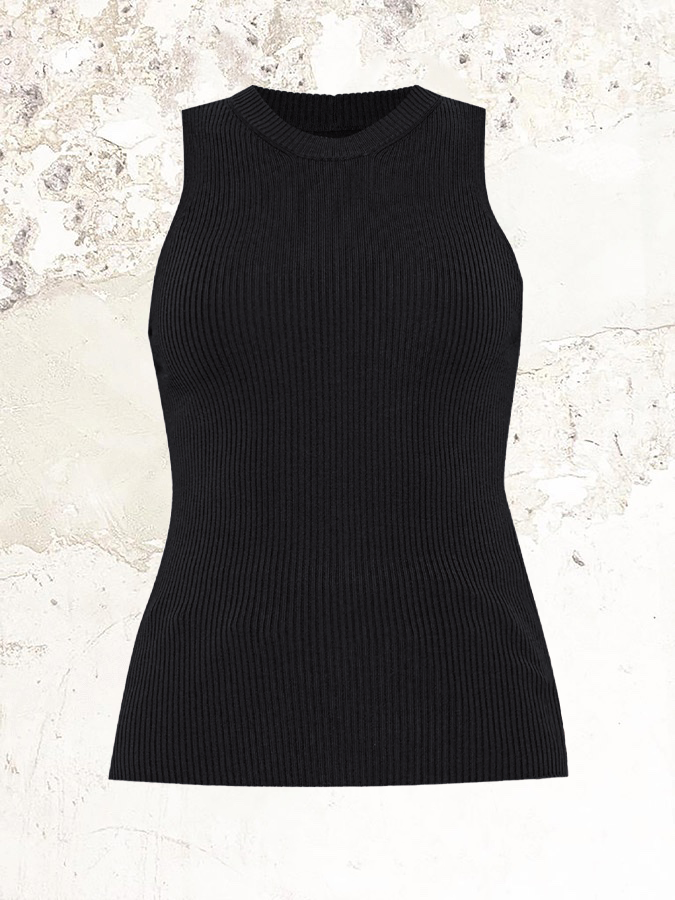 Rick Owens ribbed sleeveless top