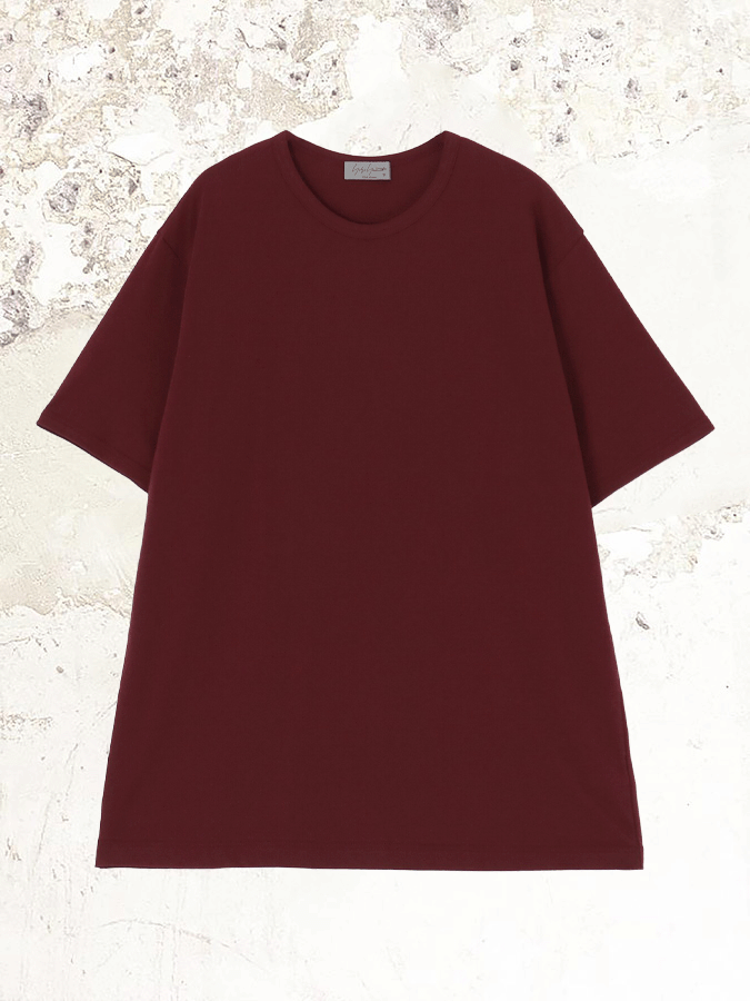 Yohji Yamamoto Bordeau Cotton T-Shirt