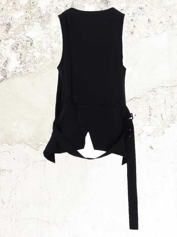 Limi feu WOOL GABARDINE LAYERED VEST