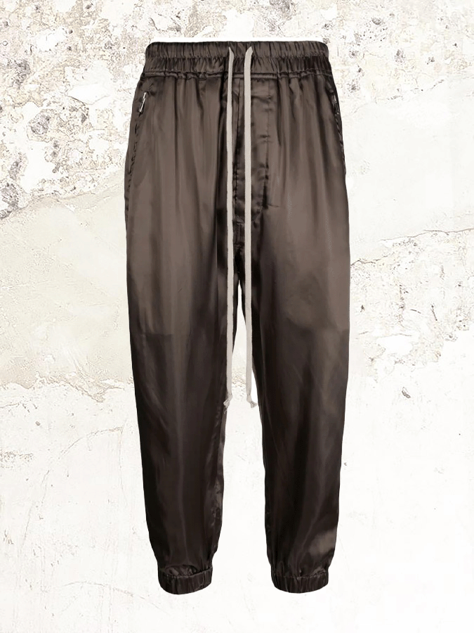 Rick Owens satin cropped track trousers