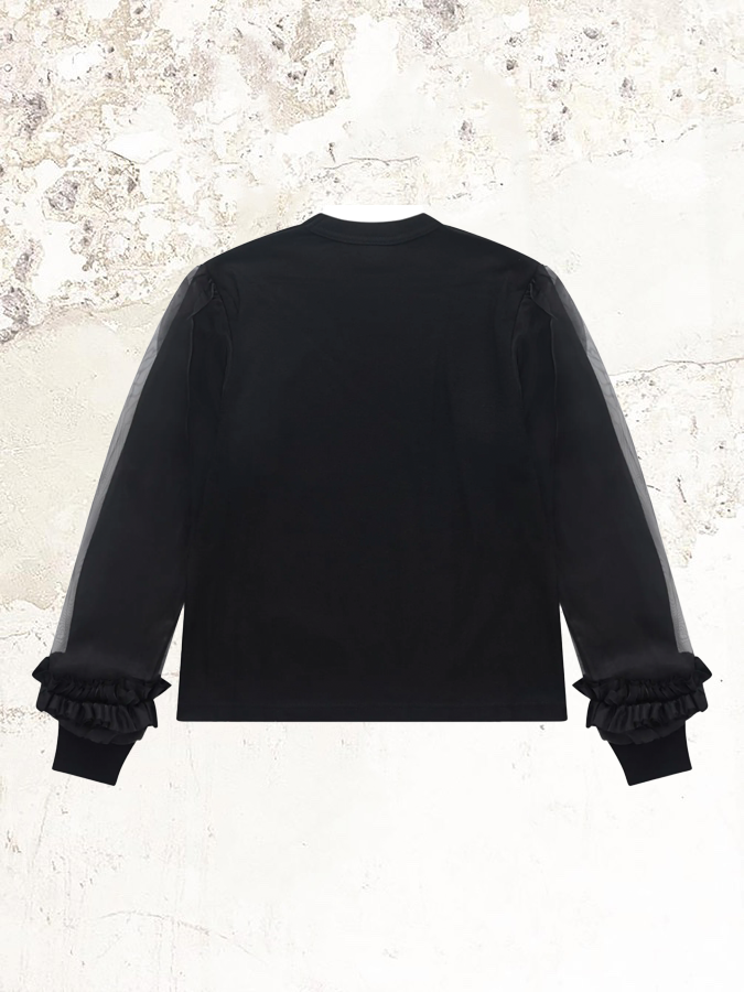 NOIR KEI NINOMIYA Organza-Strickpullover