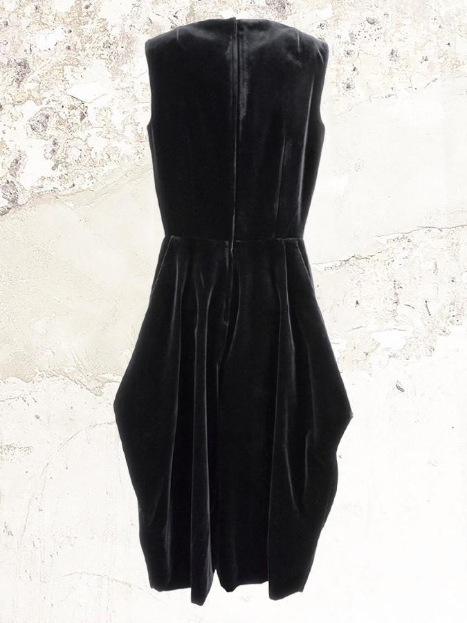 Comme Des Garçons sleeveless velvet dress