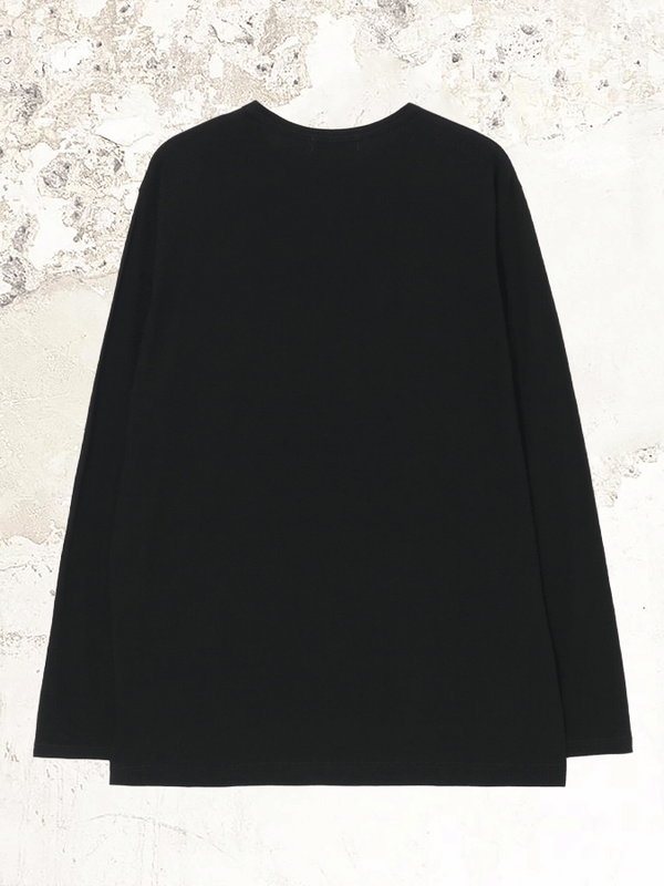 Yohji Yamamoto Black Long-Sleeve Cotton T-Shirt