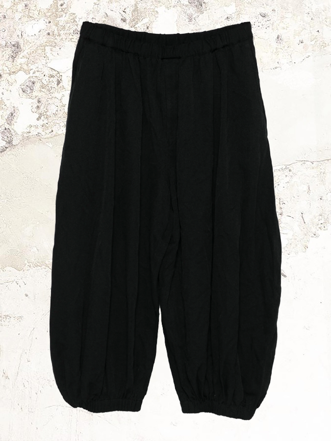 Black Comme Des Garçons pleat-detail trousers