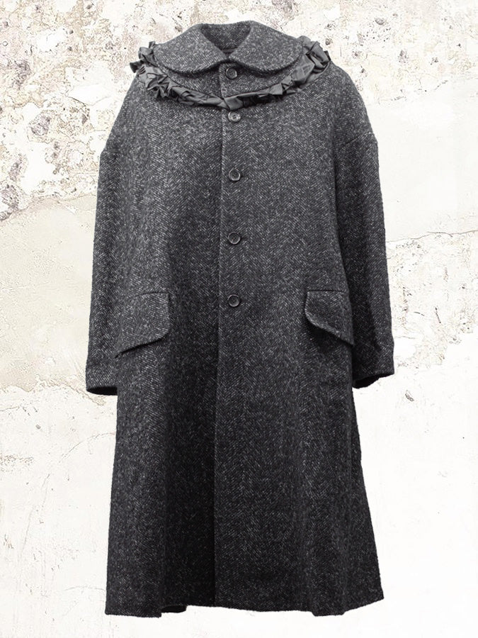 Comme des Garçons tweed button-up coat